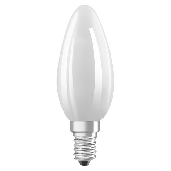 Osram LED Superstar Kerze Candle dimmbar matt Classic E14 6,5W = 60W Warmweiß