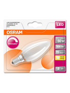 Osram LED Superstar Kerze Candle dimmbar matt Classic E14 6,5W = 60W Warmweiß