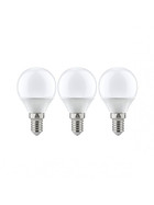 Paulmann 284.27 3er Set LED Tropfen Lampe 4 W E14 Leuchtmittel Opal 230V 2700K