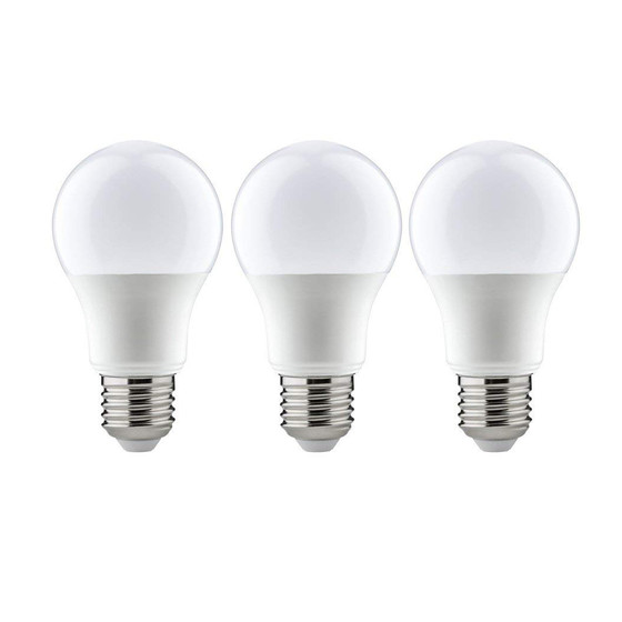 Paulmann 285.32 3er Set LED Tropfen Lampe 9 W E27 Leuchtmittel Opal 230V 2700K