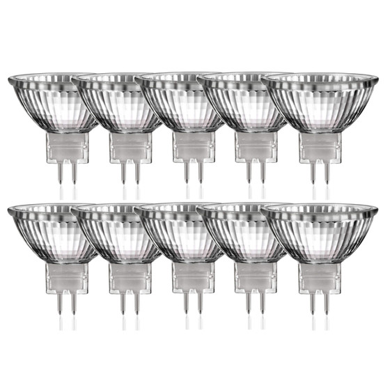 10 x Halogen Reflektor Glühbirne MR16 GU5,3 50W dimmbar warmweiss |Luminizer3320