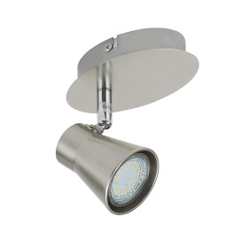 Briloner 2914-012 LED Deckenstrahler Wandlampe Strahler 3W GU10 Nickel matt