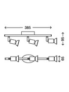 Briloner 2736-012 Deckenstrahler Lampe Leuchte Strahler 3W LED Nickel matt