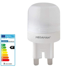 Megaman MM49132 LED G9 3W dimmbar Stiftsockel Opal Leuchtmittel warmweiß 230V