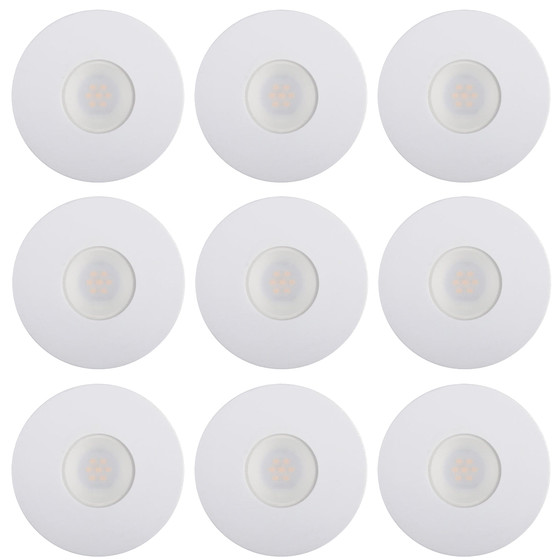 9er Set LED Einbaustrahler 4,4W Einbauleuchte Spot Lampe Warmweiß IP23 230V