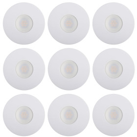 9er Set LED Einbaustrahler 4,4W Einbauleuchte Spot Lampe Warmweiß IP23 230V