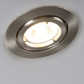 9er Set LED Einbaustrahler 6,2W GU10 Einbauleuchte schwenkbar Eisen geb.