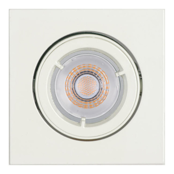 3er Set LED Einbaustrahler Einbauleuchte 3x6,8W GU10 schwenkbar 25 dimmbar Wei