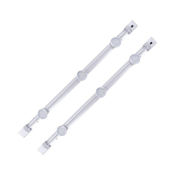 Hi Lite 14020025 Lichtleiste OSLO Unterbauleuchte 8W Weiß/Silber 44cm Lampe IP20 