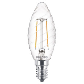 Philips LED E14 Filament Kerze gedreht Leuchtmittel Lampe...