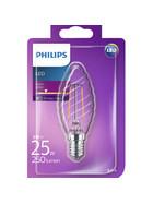 Philips LED E14 Filament Kerze gedreht Leuchtmittel Lampe 2W = 25W Warmweiß 230V