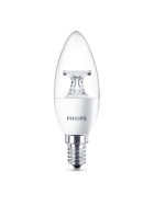 Philips LED E14 Kerze klar B35 Leuchtmittel Lampe Licht 4W = 25W Warmweiß 230V