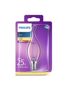 Philips LED E14 Filament Windstoß Kerze Leuchtmittel Lampe 2W=25W Warmweiß 230V