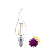 Philips LED E14 Filament Windstoß Kerze Leuchtmittel Lampe 2W=25W Warmweiß 230V