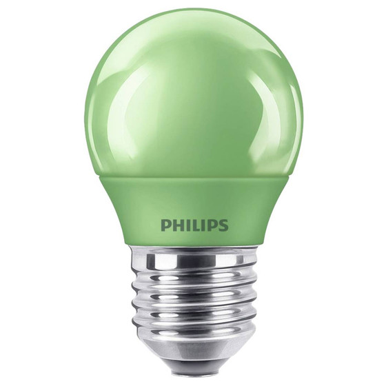 Philips LED E27 Tropfen P45 Party Leuchtmittel Glühlampe 3,1W Grün 230V Sparsam