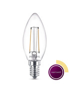 Philips LED E14 Filament Kerze B35 Leuchtmittel Lampe 2W = 25W Warmweiß 230V