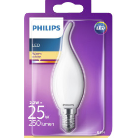 Philips LED E14 Filament Windstoß Kerze Leuchtmittel Lampe 2,2W = 25W Warmweiß
