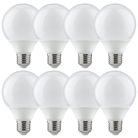 8x Paulmann Energiesparlampe Globe 80 Lampe Leuchtmittel 15W=67W E27 Warmwei