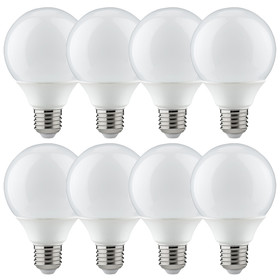 8x Paulmann Energiesparlampe Globe 80 Lampe Leuchtmittel 15W=67W E27 Warmweiß