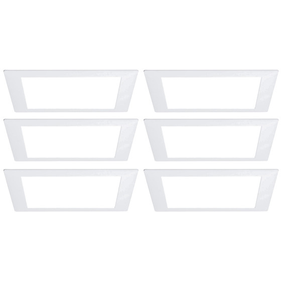 6x Paulmann 926.13 Einbaupanel Premium Line LED 8W weiss matt Tageslichtwei