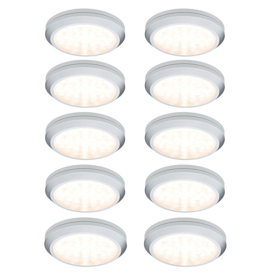 2x Paulmann 935.45 Mbelaufbauleuchten - Set Micro Line LED 10x2,8W Chrom matt