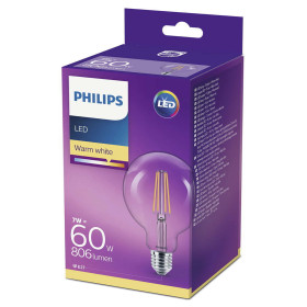 Philips LED Filament E27 Globe G95 Leuchtmittel Glühlampe 6W=60W Warmweiß 230V
