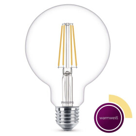 Philips Filament LED Globe E27 Vintage Glühlampe 7...