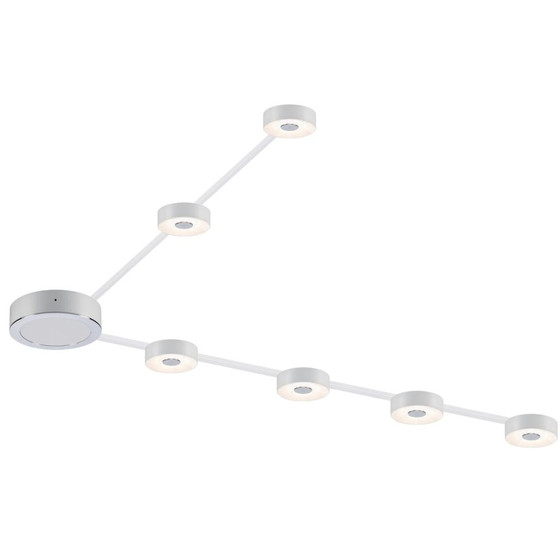 Paulmann 936.47 6er Set Basin Aufbauleuchten LED 6x0,45W Warmweiss 6m