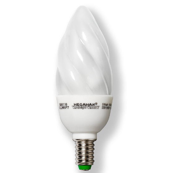 Nice Price 3908 Energiesparlampe Kerze 5W ESL E14 Warmweiss 230V 