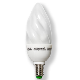 MEGAMAN MM110 Kerze Compact Energiesparlampe 5W Warmweiß E14 Glas 200lm EEK A