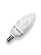 MEGAMAN MM110 Kerze Compact Energiesparlampe 5W Warmweiß E14 Glas 200lm EEK A