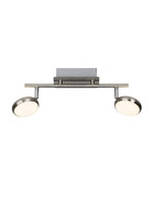 Brilliant G55613/13 Double LED Spot Strahler Deckenleuchte 10W Weiß Deckenstrahler Schwenkbar