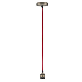 Paulmann 503.23 Vintage-Pendel mit E27-Fassung Rot...
