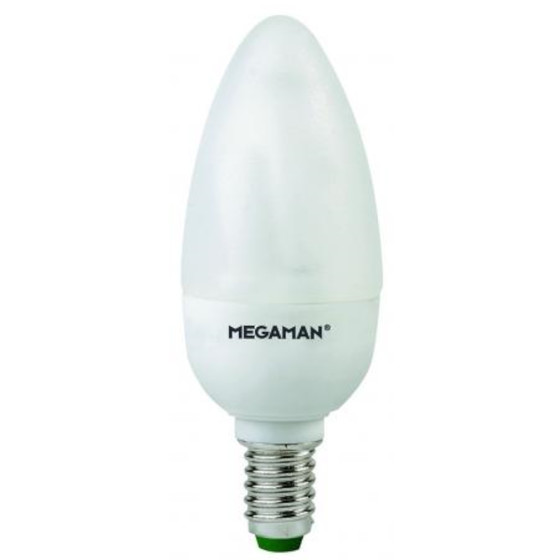 MEGAMAN MM46802 Energiesparlampe Kerze 7W E14 Warmweiß EEK A Dimmbar