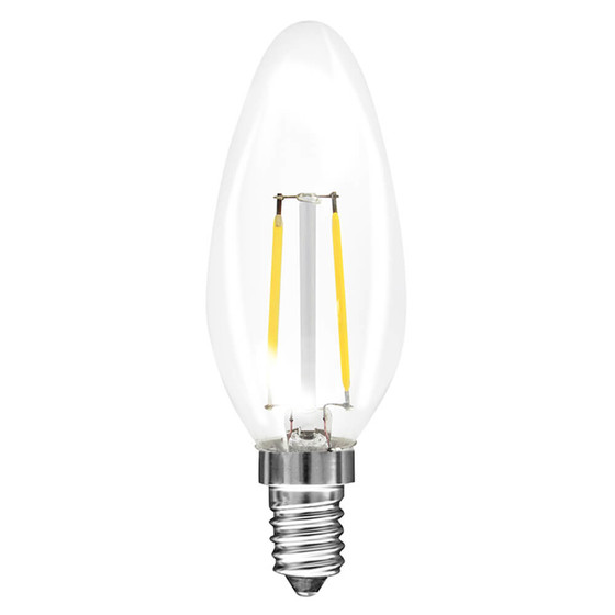 Müller Licht 400019 LED Kerzenform Filament 2W = 25W E14 Warmweiß Leuchtmittel