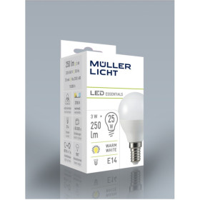 Müller Licht 400037 A+ LED-Leuchtmittel Tropfenform Essentials 3W = ca. 25W E14