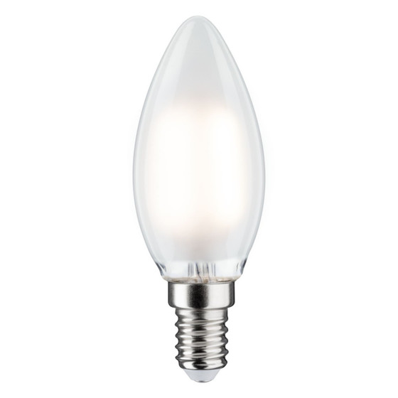 Paulmann 284.96 LED Kerze 4,5W E14 230V Satin Dimmbar Leuchtmittel Warmwei