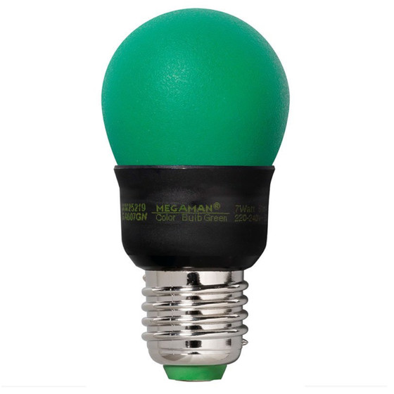 Megaman MM25219 Energiesparlampe Compact Classic Party Color Grn 7W E27 EEK B