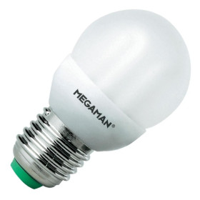 MEGAMAN MM19122i Energiesparlampe Ping Pong Lampe 9W E27 Warmweiß EEK A 230V