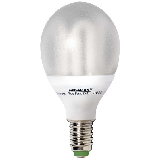 MEGAMAN MM18122i Energiesparlampe Ping Pong Lampe 9W E14 Warmwei EEK A 230V