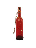 EGLO Solarflasche 48607 Rot 6x,06W LED 29 cm lang Warmweiß Dekoration