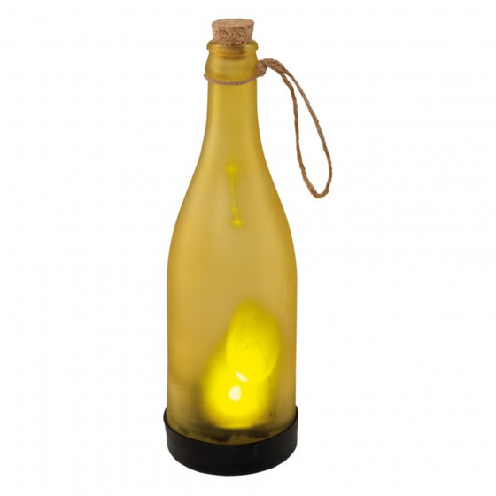 EGLO Solarflasche 48606 Gelb 1x,06W LED 24 cm lang zur Dekoration