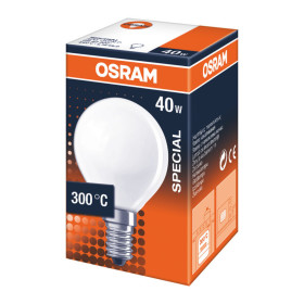 Osram 008486 Backofenlampe E14-Sockel 40 Watt Matt Leuchtmittel Warmweiß (2700K)