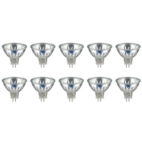 10 x Paulmann 800.28 Halogen Reflektor Cool Beam 28W GU5,3 Silber