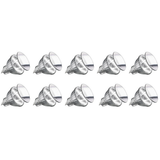 10 x Paulmann 838.09 5W GU4 Warmweiß Halogen Reflektor MR11 Silber Leuchtmittel dimmbar