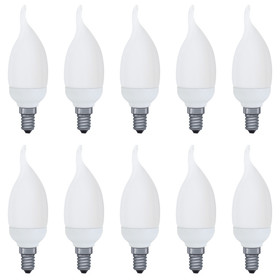 10 x Paulmann 883.32 Cosy Energiesparlampe Kerze 7W...