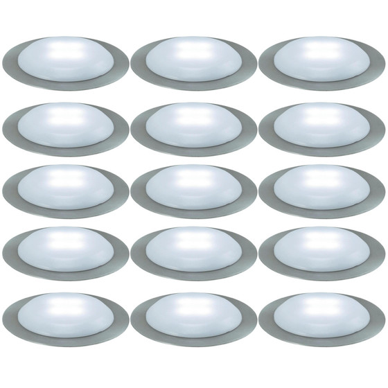 5 x Nice Price 3630 Bodeneinbauleuchten Set LED 3x0,3W satin inkl. Leuchtmittel
