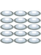 5 x Nice Price 3630 Bodeneinbauleuchten Set LED 3x0,3W satin inkl. Leuchtmittel