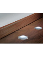 5 x Nice Price 3630 Bodeneinbauleuchten Set LED 3x0,3W satin inkl. Leuchtmittel