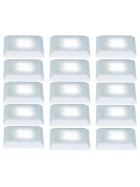 5 x Nice Price 3629 Bodeneinbauleuchten Set LED 3x0,3W satin inkl. Leuchtmittel